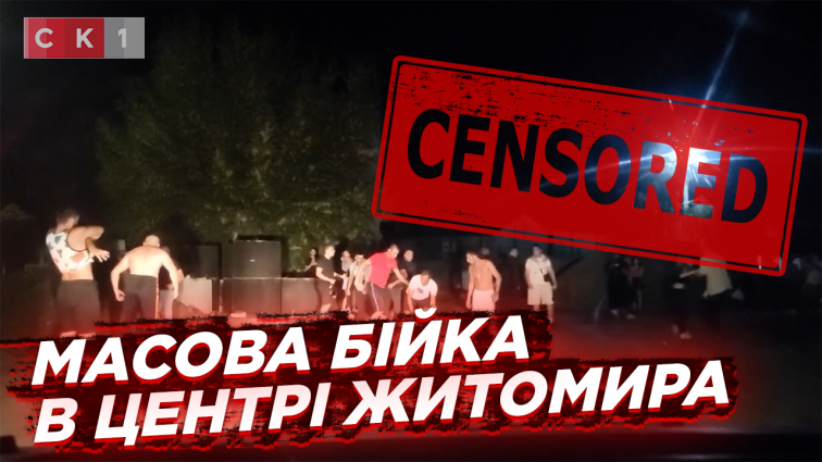 У Житомирі ввечері 24 серпня сталася масова бійка поблизу одного із барів (ВІДЕО)