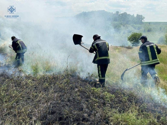 На Житомирщині упродовж доби вогнеборці двічі ліквідовували загорання сухостою