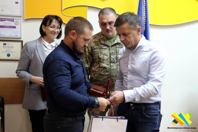 У Житомирі вручили відомчу нагороду Сергію Дружиніну (ФОТО)