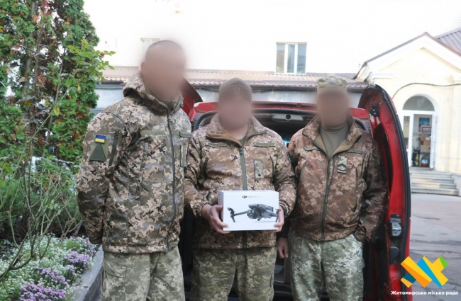 Громада Житомира передала для військових 20 БПЛА закуплені за кошти місцевого бюджету
