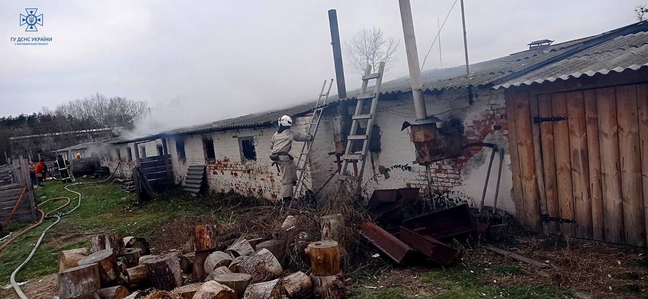 За минулу добу вогнеборці області ліквідували 4 пожежі, займання сталися на фермі, у житлових будинках та в магазині (ФОТО)