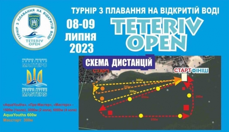 У Житомирі відбудеться VIII міжнародний турнір з плавання на відкритій воді «Тетерів Open»