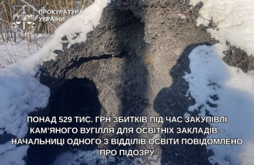 Понад 529 тис. грн збитків під час закупівлі кам’яного вугілля для освітніх закладів – начальниці одного з відділів освіти повідомлено про підозру
