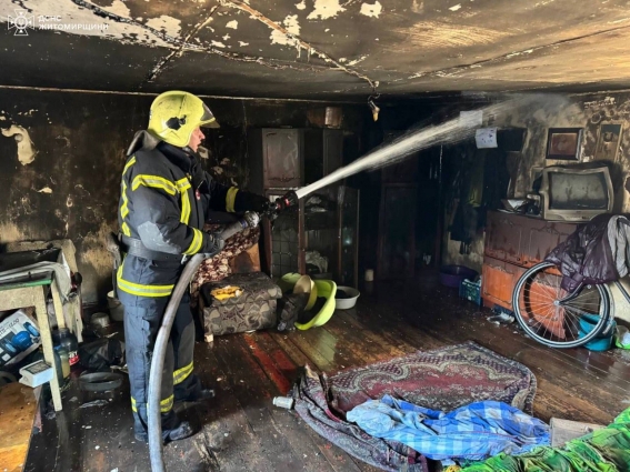 У Звягелів під час пожежі в житловому будинку загинув 39-річний чоловік