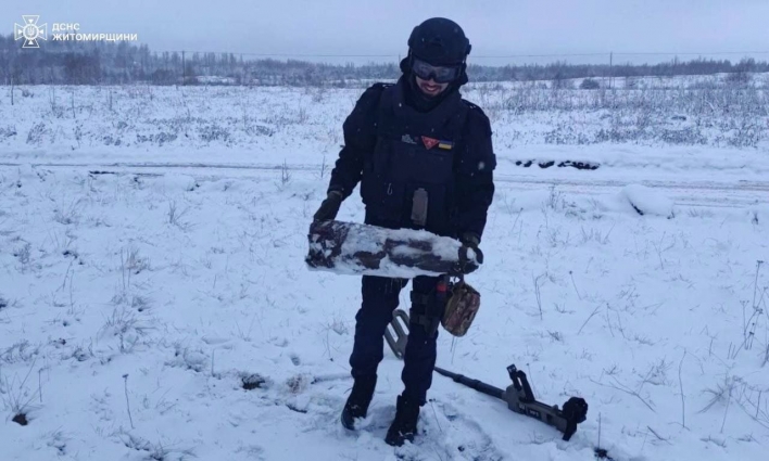 У Бердичівському районі піротехніки знешкодили артилерійський снаряд часів минулих війн