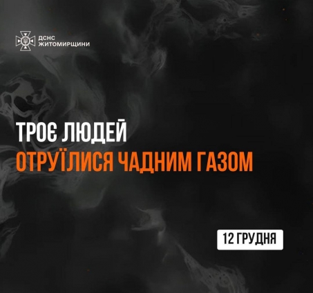 У Ружині чадним газом отруїлися троє людей, вони в реанімації