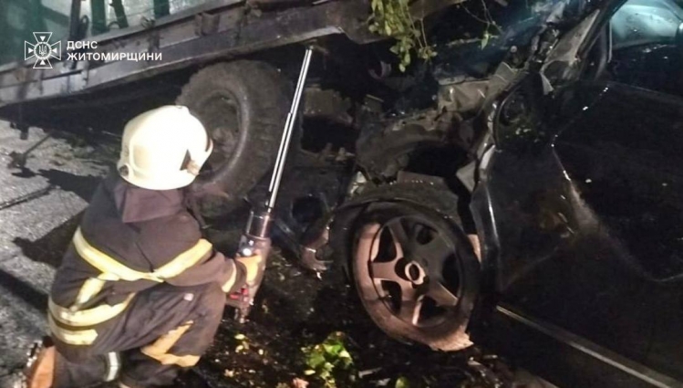 ДТП у Бердичівському районі: рятувальники деблокували травмованого водія з мінівену