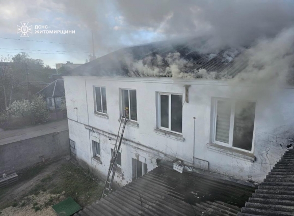 У Коростені ліквідували пожежу на території підприємства