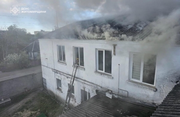 У Коростені ліквідували пожежу на території підприємства