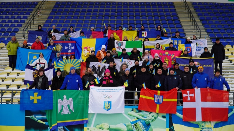 У Житомирі на стадіоні «Полісся» пройшла Всеукраїнська церемонія «Свято Олімпійського прапора» з нагоди участі команди України у IV зимових юнацьких Олімпійських іграх 2024 року