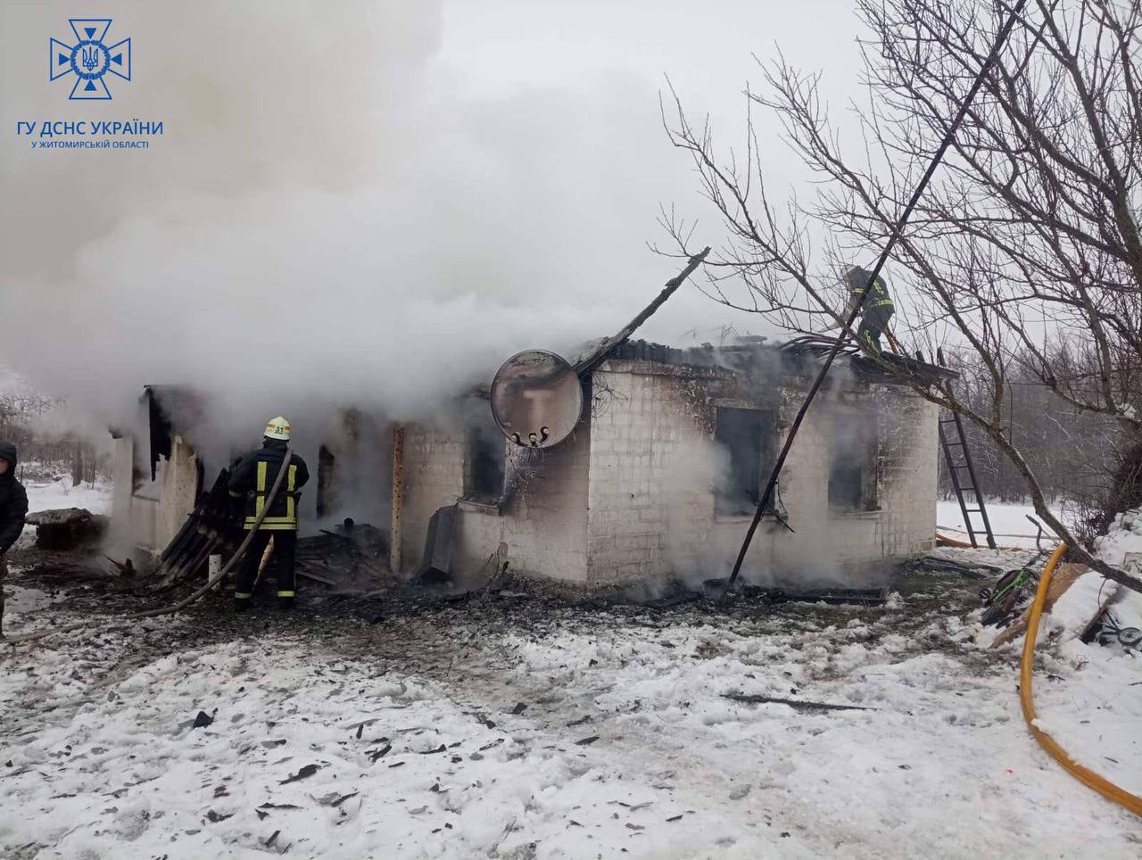 У Коростенському районі під час пожежі загинули троє дітей