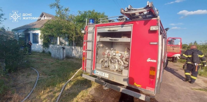 На Коростенщині під час пожежі в будинку загинув 44-річний чоловік
