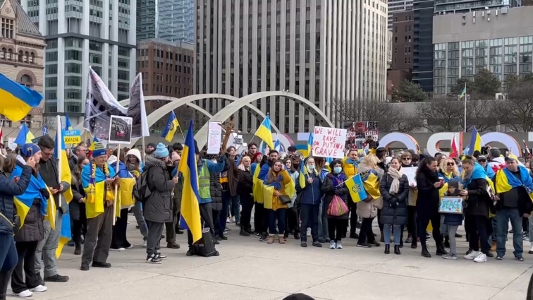 Акція на підтримку України у Торонто