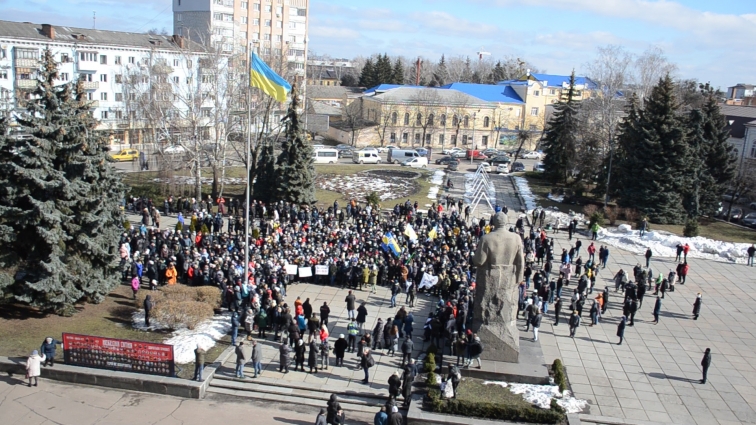 Приватні підприємці Житомирщини вийшли на мітинг «Право на працю»