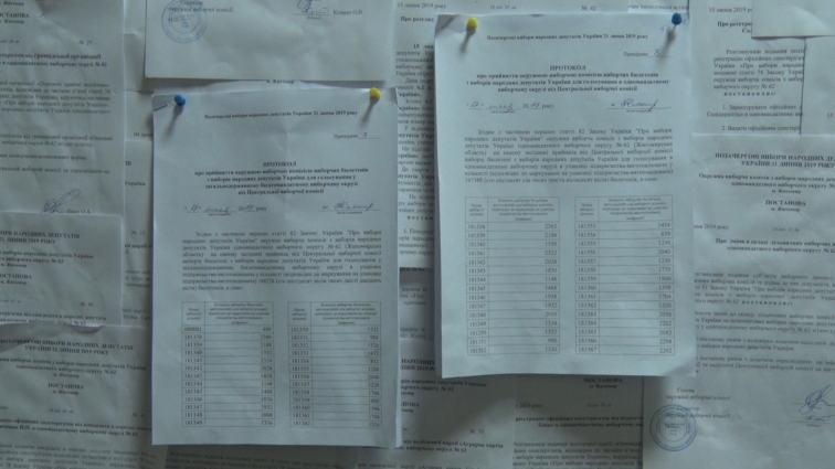 У Житомирі, по 62-му виборчому округу, опрацьовано 96 протоколів із 105