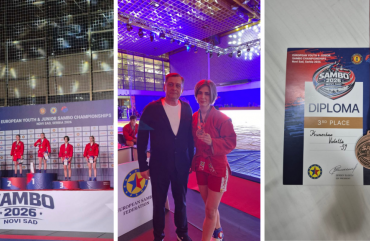 Віолетта Кумечко виборола бронзову нагороду на чемпіонаті Європи з боротьби самбо серед юніорів та юніорок