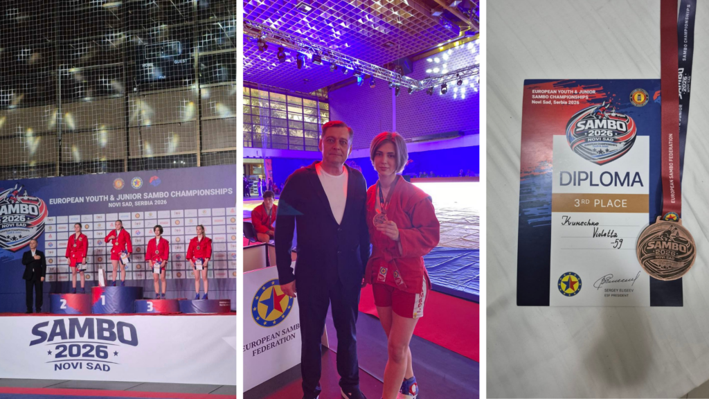 Віолетта Кумечко виборола бронзову нагороду на чемпіонаті Європи з боротьби самбо серед юніорів та юніорок