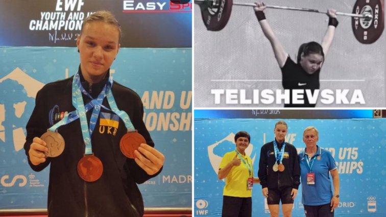 Спортсменка з Житомирщини Віталіна Телішевська виборола бронзову медаль чемпіонату Європи з важкої атлетики