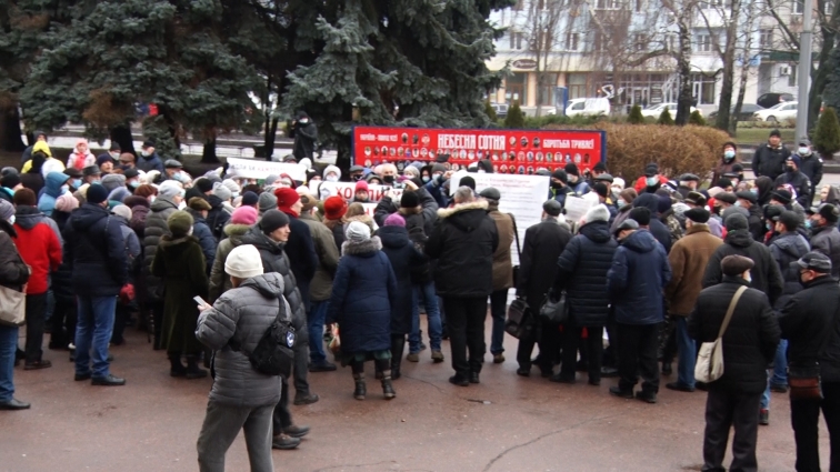 У Житомирі мітингували: протестують щодо підвищення тарифів