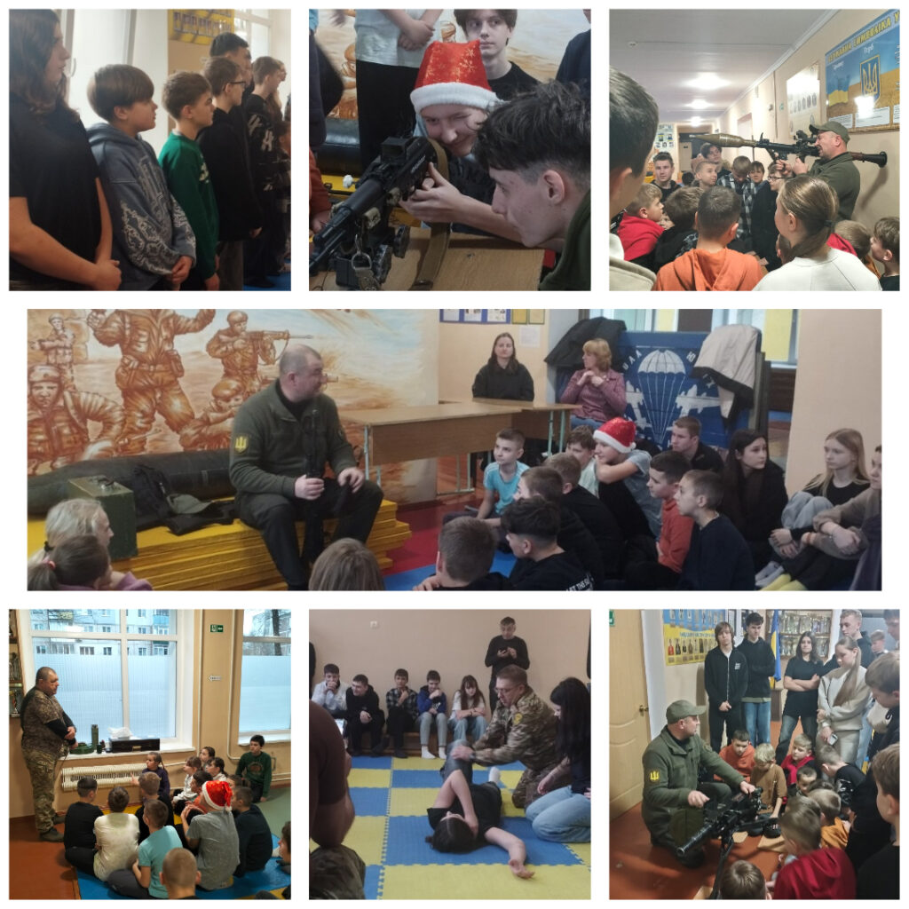 Представники школи юних десантників поділилися досвідом з майбутніми захисниками України