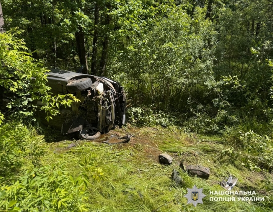 Не впорався з керуванням: неподалік с. Високої Печі в ДТП травмувалися водій та пасажир