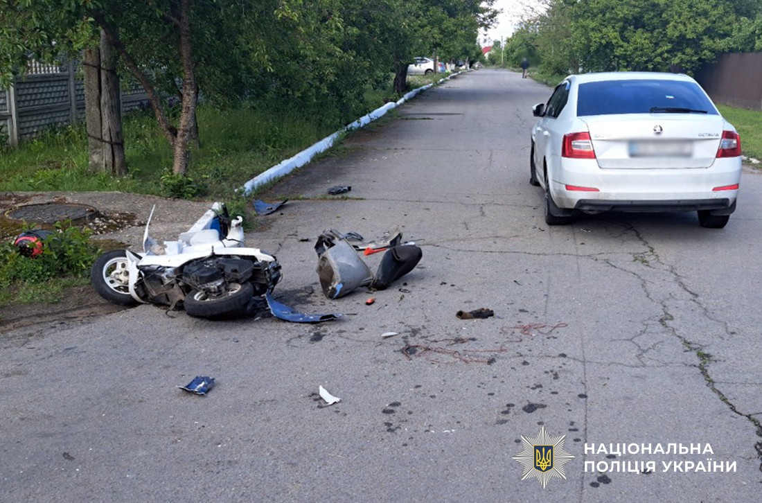 У Брусилові в ДТП постраждали двоє підлітків, один з них в лікарні