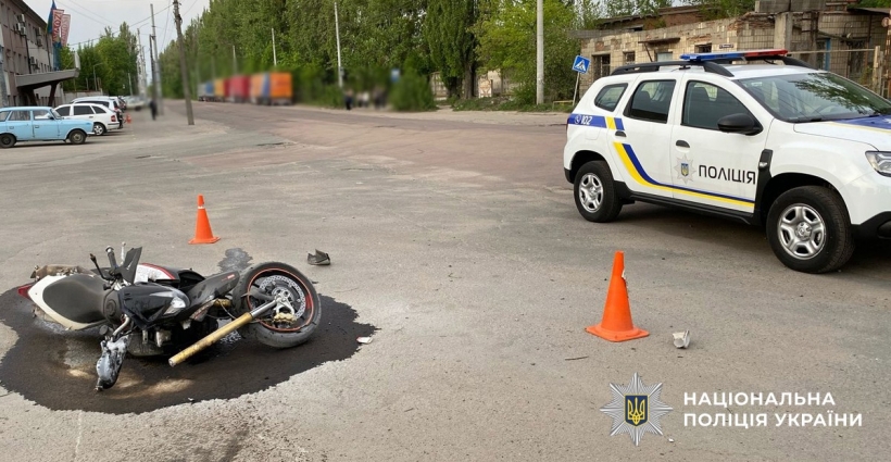 У Житомирі зіткнулись Lanos та мотоцикл: водій двоколісника в лікарні