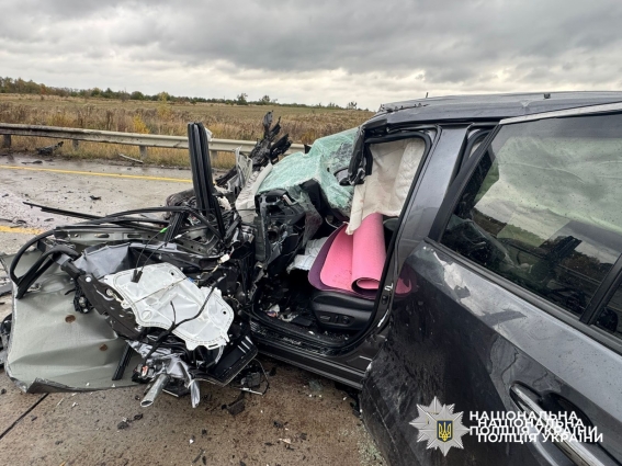В ДТП неподалік Житомира зіткнулись кросовер та вантажівка, травми отримали 2 водія