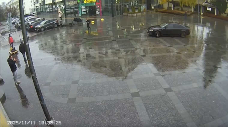 Чоловіка, який виїхав на пішохідну вулицю у Житомирі притягнуто до відповідальності (ВІДЕО)